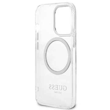 Чохол Etui Guess GUHMP13LHTRMS для iPhone 13 Pro / 13 6,1" Hard Case Metal Outline Magsafe
