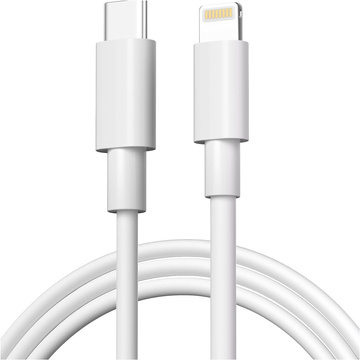 1m USB-C to Lightning kábel Alogy Fast Charge iPhone nabíjací kábel 20W biely