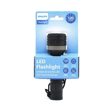 Philips Rubber LED Flashlight 25 lm 60 m 2xAA