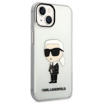 Etui Karl Lagerfeld KLHCP14MHNIKTCT na iPhone 14 Plus 6,7" pevné puzdro Ikonik Karl Lagerfeld