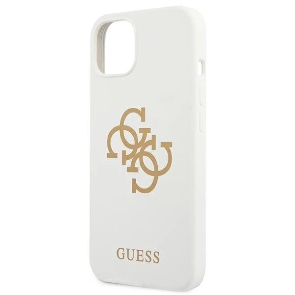 Guess GUHCP13SLS4GGWH iPhone 13 mini 5,4" biały/white Hard Case Silikon 4G Logo