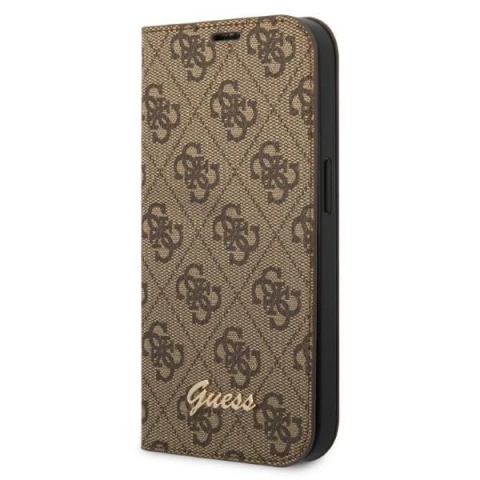 Чохол Guess GUBKP14SHG4SHW для Apple iPhone 14 6.1" коричневий/коричневий книжка 4G Vintage Gold Logo