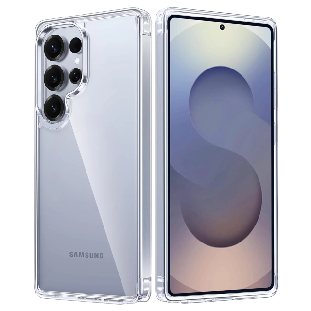 Etui do Samsung Galaxy S25 Ultra obudowa ochronna na telefon Alogy HybridShield™️ Case Przezroczyste + Szkło