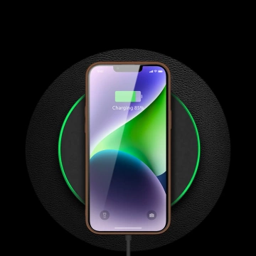 Dux Ducis Yolo case iPhone 14 Plus elegant cover з екологічної шкіри коричневого кольору