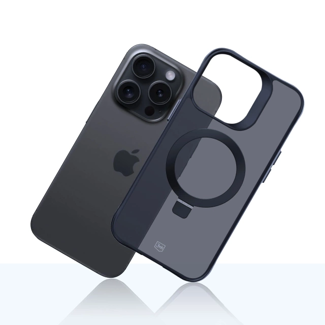Чохол для Apple iPhone 15 Pro Max 3mk Smoke Case Mag