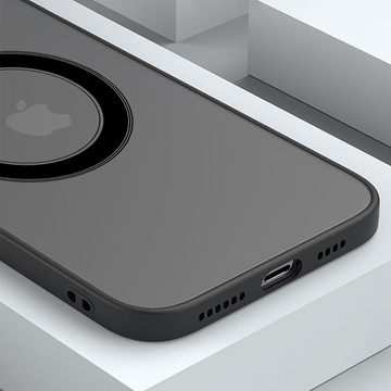 Чохол Apple iPhone 13 Pro Max Alogy Hybrid Mag Case для MagSafe із захистом камери Matte Black Qi Charger