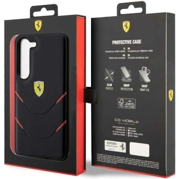Ferrari case for Samsung Galasy S23 Plus HardCase Hot Stamp Lines black