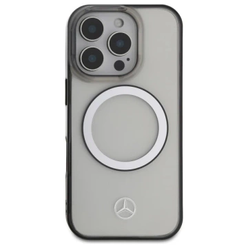Etui Mercedes для iPhone 16 Pro Max 6.9" MagSafe Transparent Hardcase Printed logo