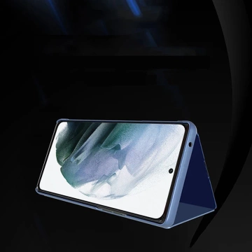 Clear View Case pro Samsung Galaxy S23 Ultra flipový kryt růžový