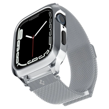 Pasek Spigen Metal Fit "Pro" pre Apple Watch 4/5/6/7/8/SE (44/45 mm) Silver