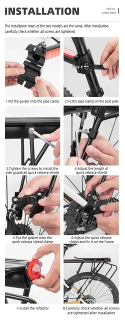 Rockbros 33210004001 bicycle rack with shelf - black