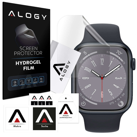 2x ochranná fólia Alogy Hydrogel Smartwatch pre Apple Watch 8 41 mm