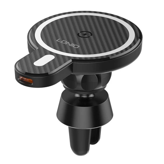 MA20 LDNIO car holder with 15W wireless charger (black)