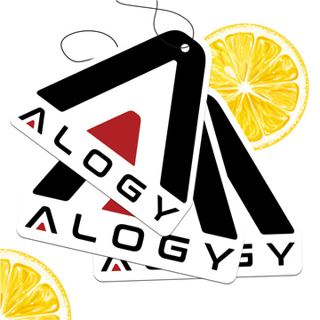 3x Prívesok vône do auta Alogy osviežovač vzduchu do auta Lemon [3 ks]