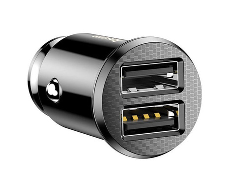Baseus Grain autonabíjačka 2x USB 5V 3.1A čierna