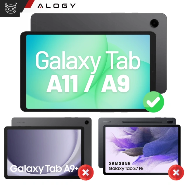 Puzdro pre Samsung Galaxy Tab A9 2023 8,7" X110 / X115 Kryt na tablet Puzdro Alogy Book Cover Navy Blue