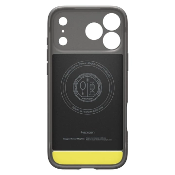 Etui Ochronne do iPhone 17 Pro Spigen Rugged Armor MagSafe Grey