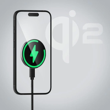 Індуктивний зарядний пристрій Forcell Smart Charge Qi2 MagSafe 15W USB-C