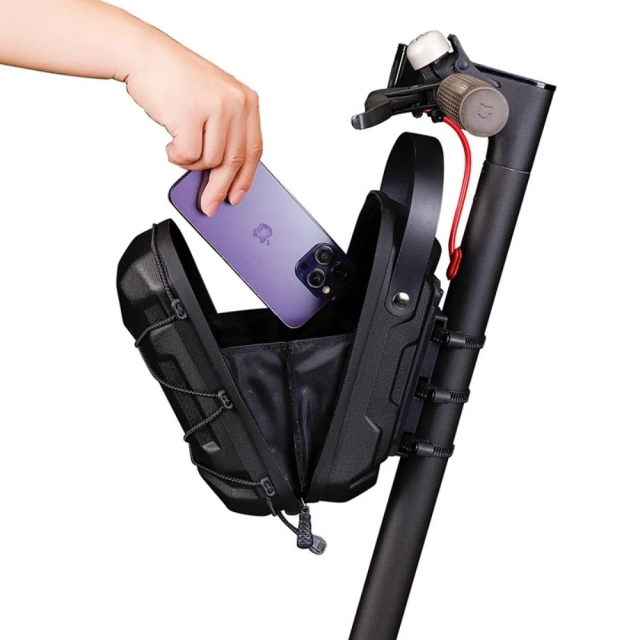 WILDMAN GD6X Plus 3L Scooter Case Frame Bag Black PU EVA