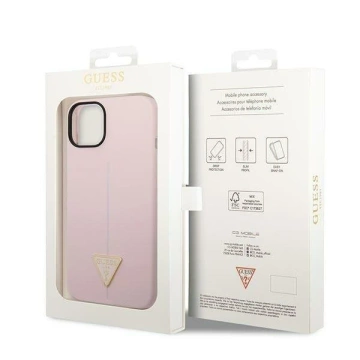 Etui Guess GUHCP14MSLTGU do Apple iPhone 14 Plus 6,7" fioletowy/fialový pevný obal silikonový trojúhelník