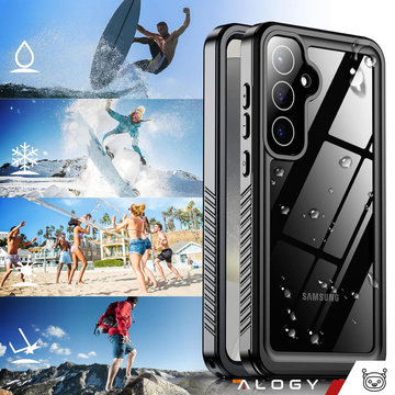 Puzdro pre Samsung Galaxy S24 Plus Armored Waterproof IP68 360 Armor Case so zabudovaným sklom Alogy black
