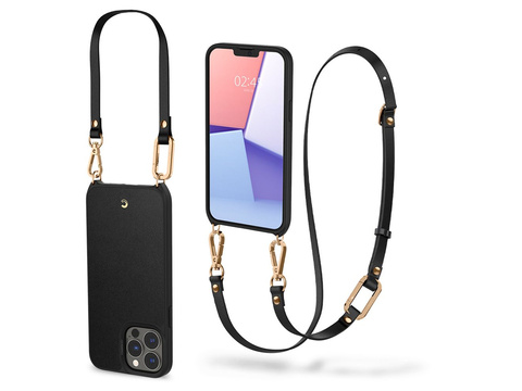 Pouzdro Spigen Cyrill Classic Charm s páskem pro Apple iPhone 13 Pro Max Black