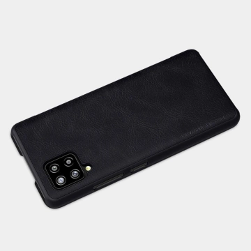 Kožené puzdro Nillkin Qin pre Samsung Galaxy A42 5G čierne