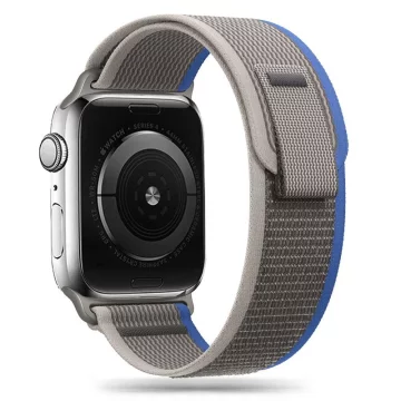 Hodinky pre inteligentné hodinky Nylonový remienok k hodinkám Apple Watch 4/5/6/7/8/SE (38/40/41 MM) ŠEDÝ/MODRÝ