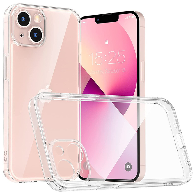 Armored Alogy Hybrid Case s krytem fotoaparátu pro Apple iPhone 13 Clear Glass