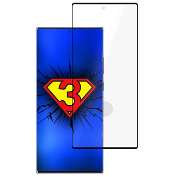 3mk HardGlass Max FingerPrint FP Tempered Glass Screen Protector for Samsung Galaxy S23 Ultra