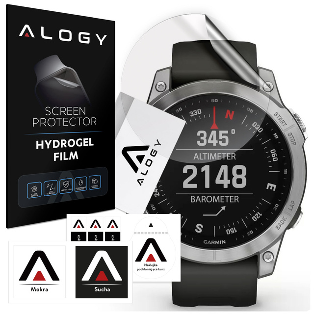 Alogy hydrogélová ochranná fólia pre inteligentné hodinky Garmin Fenix 7