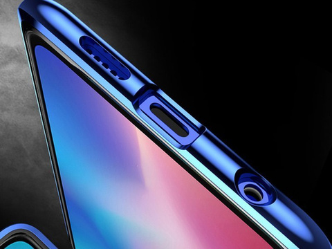 Oboustranné magnetické skleněné pouzdro Dr.Fit pro Redmi Note 8 Pro Blue