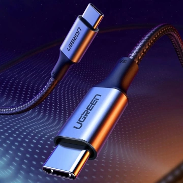 Kabel USB-C – USB-C 100W 5A 1.5m Ugreen US316 90120 PD QC FCP Szary