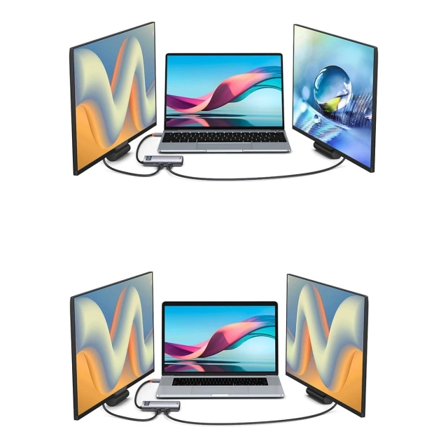 Baseus Metal Gleam Series 7-in-1 HUB grau (WKWG040013)