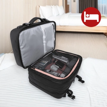 Дорожній рюкзак Bange BackPack бізнес розширюваний рюкзак Містка сумка для ноутбука 17.3" з USB портом Чорний