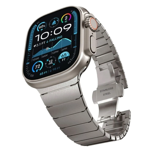 Pasek Stal Tech-Protect LinkBand Apple Watch 44–49 mm Titanium