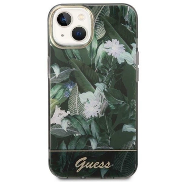 Etui Guess GUHCP14SHGJGHA do Apple iPhone 14 6,1" zielony/green hardcase Jungle Collection