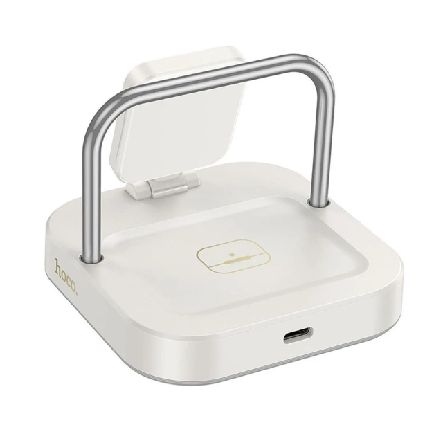 Hoco CQ16A 3in1 Wireless Charger Apple Watch Smartphone Kopfhörer Schwarz