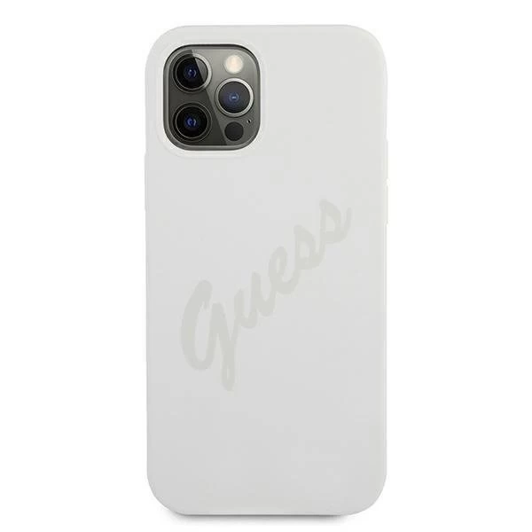 Guess GUHCP12LLSVSCR iPhone 12 Pro Max 6,7" kremowy/cream Hardcase Script Vintage
