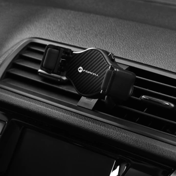 FORCELL F-GRIP Carbon H-CF509 Autohalterung für Kühlergrill, Schwarz