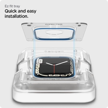 Гібридне скло spigen proflex "ez fit" 2-pack apple watch 7/8 (41 мм)