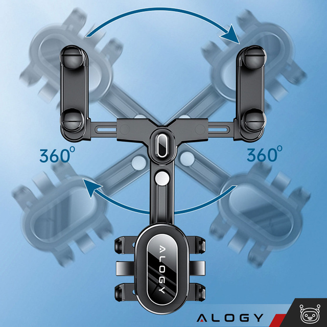 Držák telefonu do auta na zpětné zrcátko do auta Alogy Mirror Car Holder Black