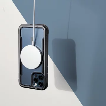 Raptic Secure Case pre iPhone 14 Pro s pancierovým krytom MagSafe čierny