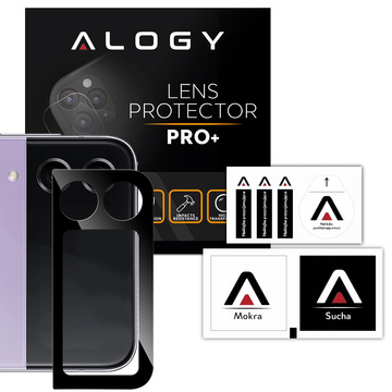 Kovová ochrana fotoaparátu Alogy Lens Protector PRO pre Samsung Galaxy Z Flip 4 Black