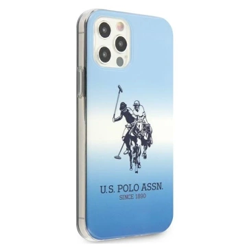 Puzdro na telefón US Polo Gradient Collection iPhone 12/12 Pro 6,1". modrá/modrá
