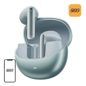 TWS QCY AilyBuds Pro HT10 Pro Green, ANC, Hi-Res, Bluetooth 5.3