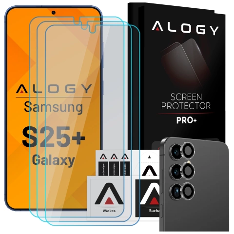 Alogy Glass Pack 3x Tvrdené sklo na displej 9h Sklo na objektív pre Apple iPhone 14 Pro