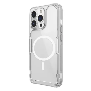 Magnetické puzdro Nillkin Nature Pro pre iPhone 13 Pro Magnetic Armor Cover Transparentný kryt (kompatibilné s MagSafe)