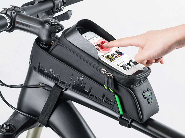 Beuteltasche für Fahrradrahmenhalter RockBros 029-1BK Schwarz