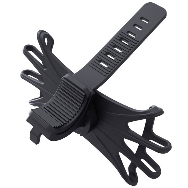 Držiak na bicykel Alogy Spider Držiak na telefón na bicykel TPU Silikón flexibilný na motorovú kolobežku quad Čierny